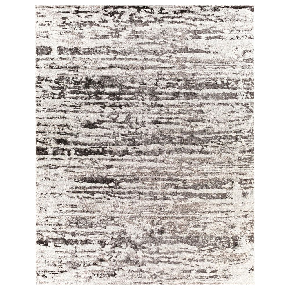 Surya Venice VNE-2301 8"10" x 12"4" Medium Gray, Black and Ivory Area Rug, , large