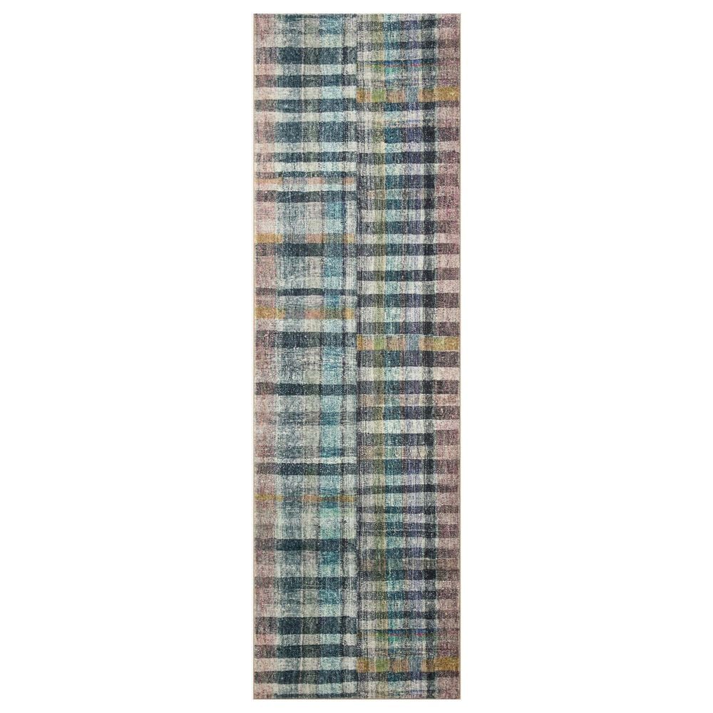 Chris Loves Julia x Loloi Humphrey 2"3" x 9"6" Plum and Multicolor Runner, , large