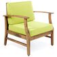 Hearth and Haven Perla Patio Club Chair with Cushions in Green, , large