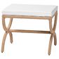 bali & pari Maliyah Ottoman with Natural Brown Jute in White, , large