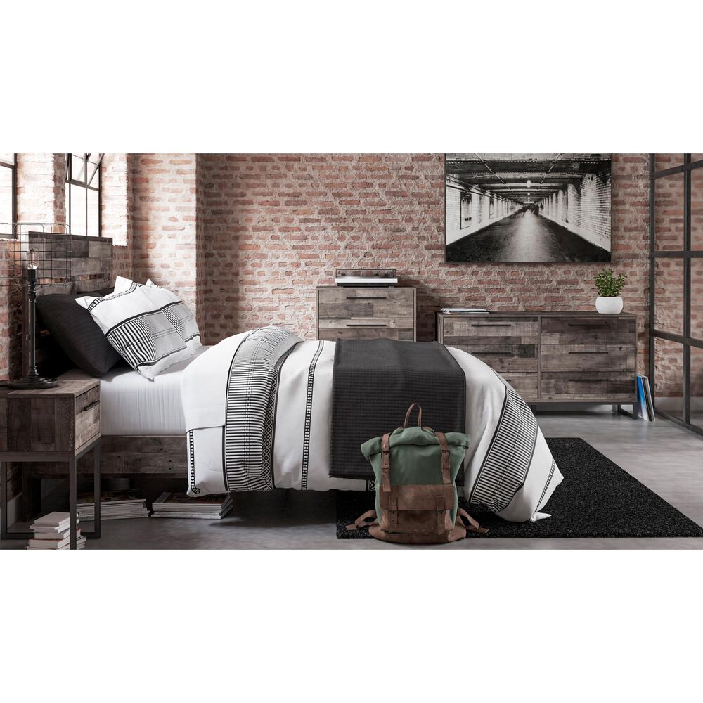 Ashley Neilsville 6-Drawer Dresser in Multi Gray and Dark Brown, , large