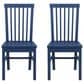 Linon Home Decor Percival Side Chair in Navy Blue (Set of 2), , large