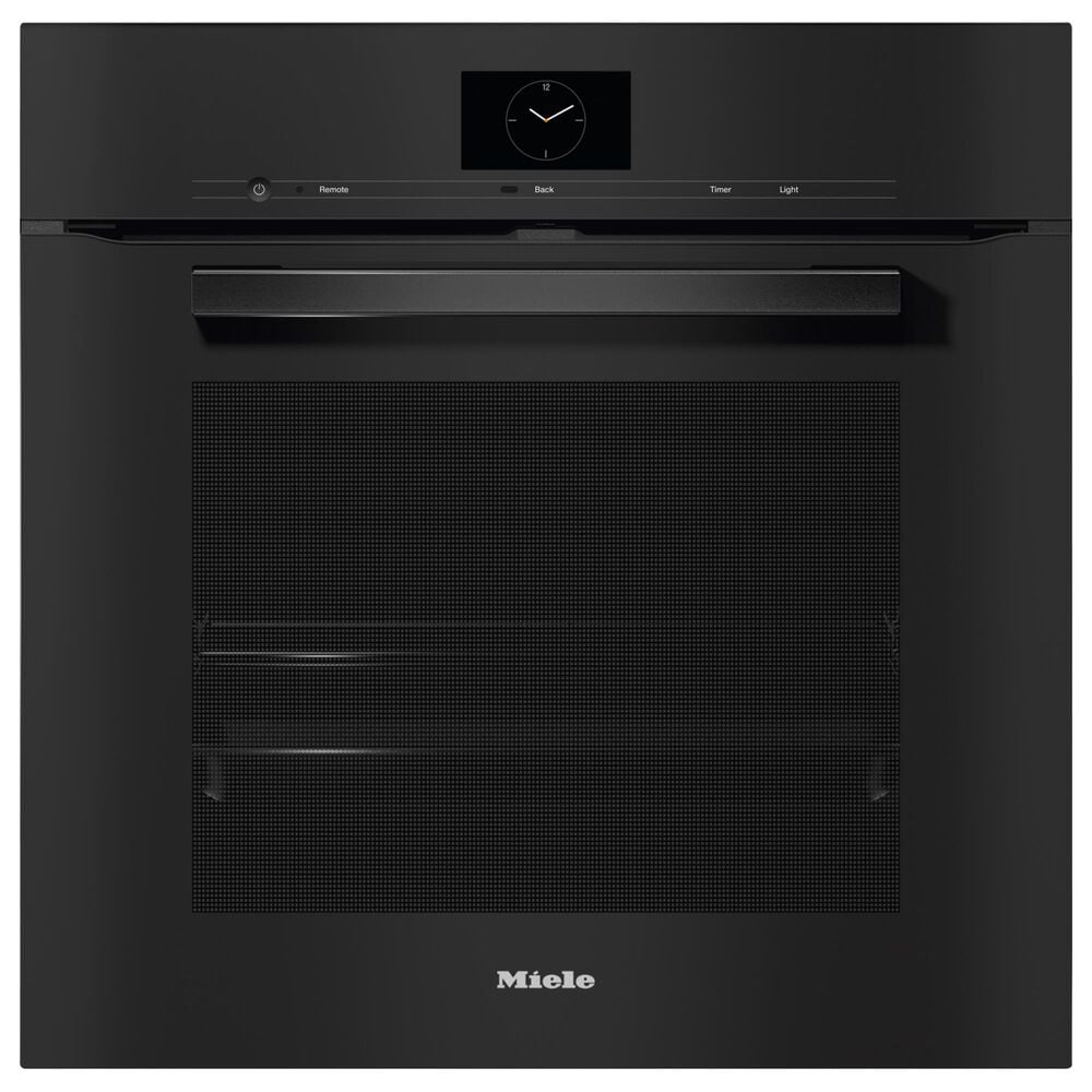 Miele VitroLine 24" Smart Single Electric Wall Oven with Self Clean in Obsidian Black, , large