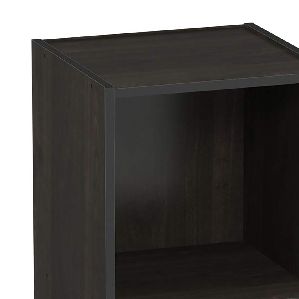 HOMLUX 3-Cube Open Shelf Bookshelf in Espresso, , large