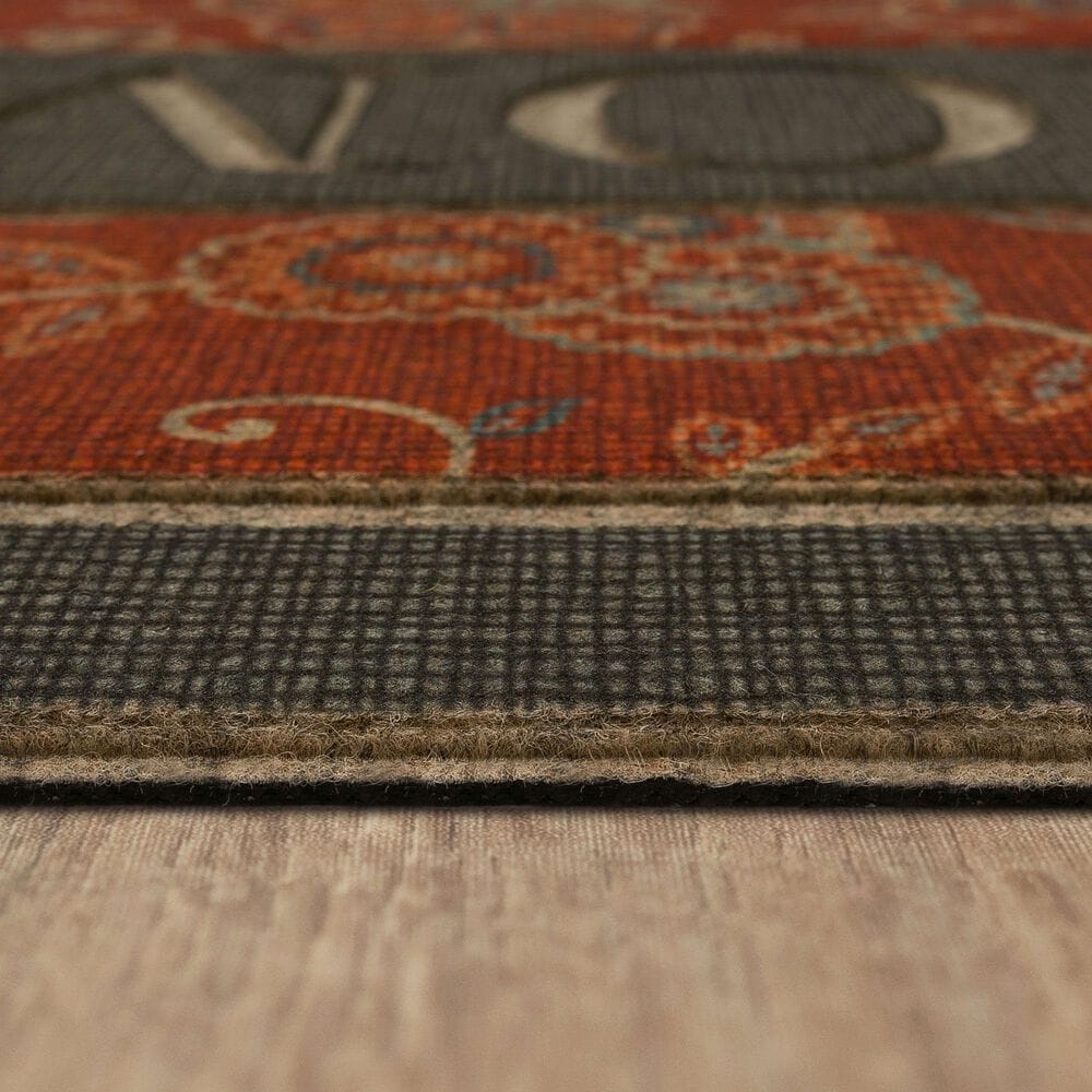 Mohawk Ornamental Estate Red and Gray 1&#39;6&quot; x 2&#39;6&quot; Indoor/Outdoor Door Mat, , large