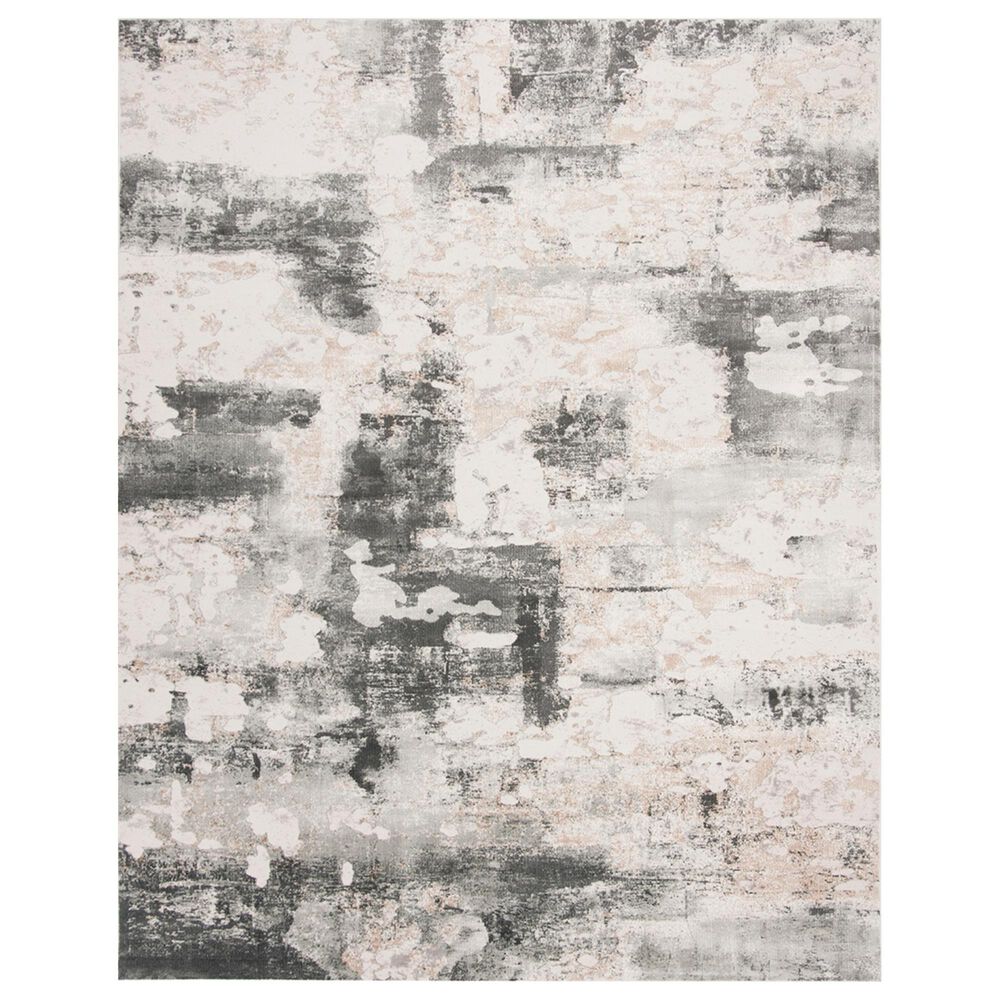 Safavieh Vogue VGE142A 10" x 14" Beige and Charcoal Area Rug, , large