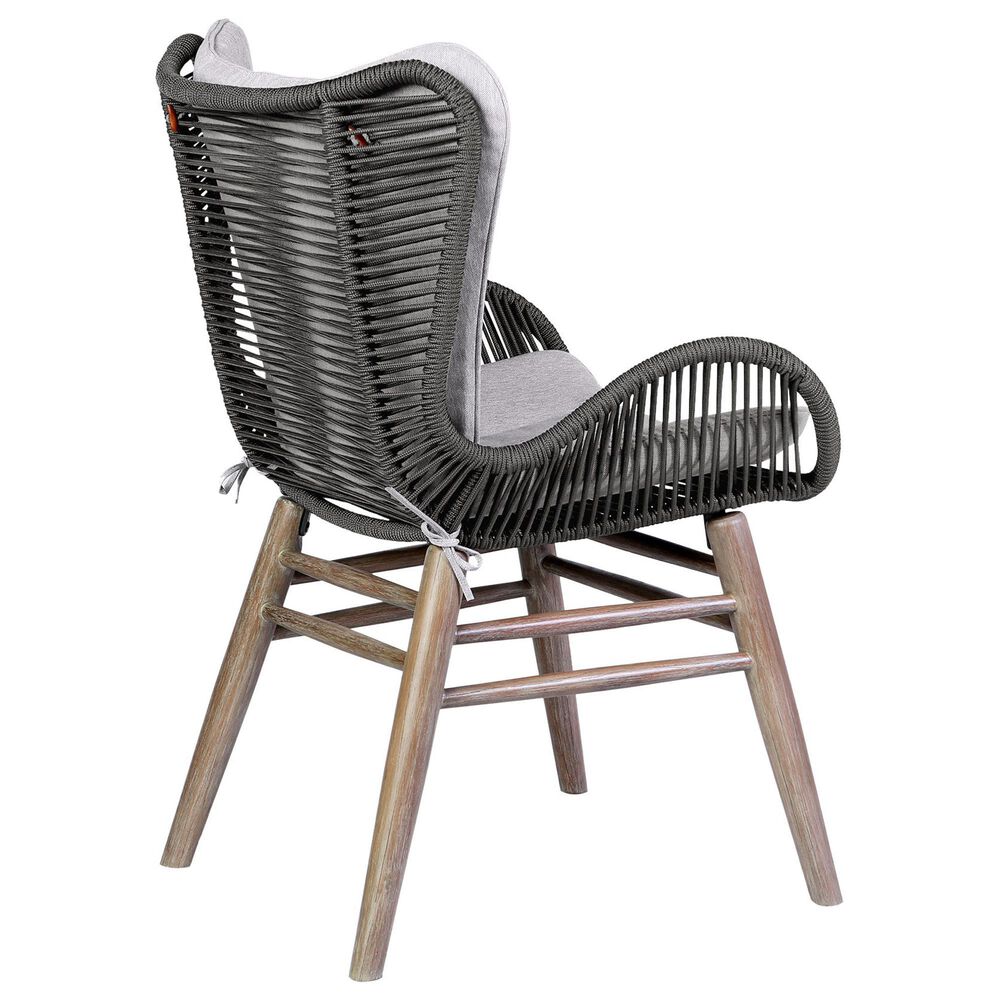 Blue River Mateo Outdoor Dining Chair with Charcoal Rope in Light Eucalyptus, , large