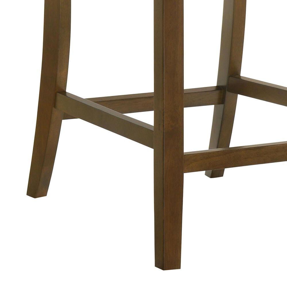 Coaster Paxton Counter Chair with Beige Upholstery in Warm Brown, , large