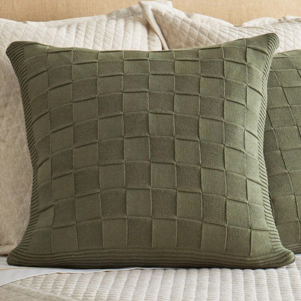 Ann Gish Cesta 20" x 20" Throw Pillow in Olive, , large