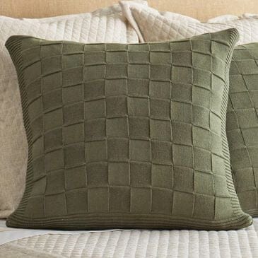 Ann Gish Cesta 20" x 20" Throw Pillow in Olive, , large