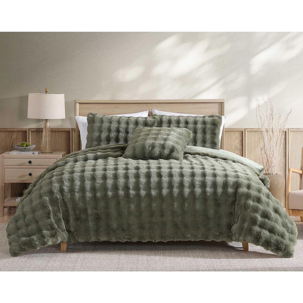 Hallmart Collectibles Bubble 4-Piece Queen Comforter Set in Green, , large