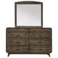 New Heritage Design Rex 4-Piece Queen Panel Bedroom Set in Walnut, , large