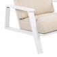Hearth and Haven Outdoor Lounge Chair with White Frame in Beige (Set of 2), , large