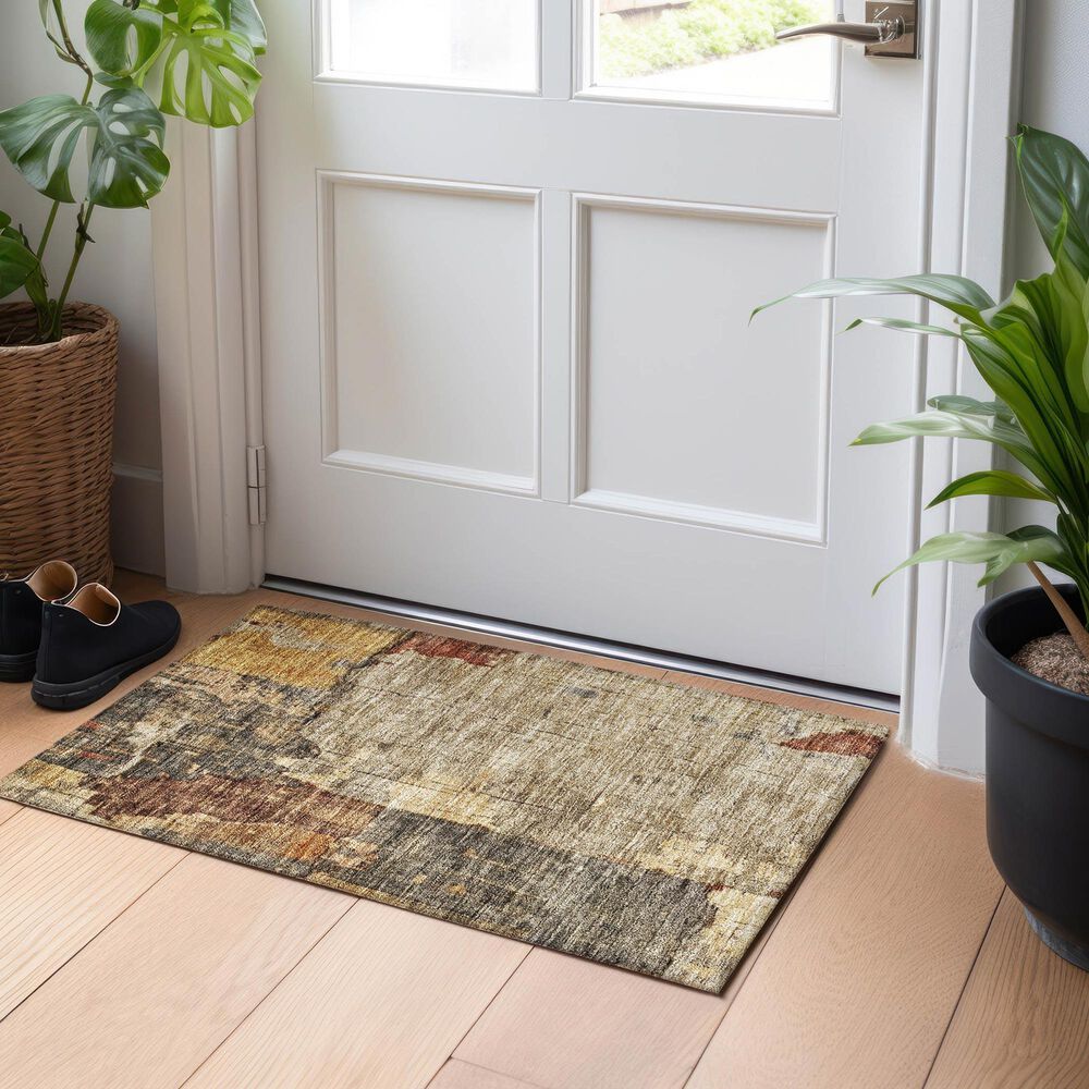 Dalyn Rug Company Nouveau NV9 1&#39;8&quot; x 2&#39;6&quot; Khaki Indoor/Outdoor Area Rug, , large