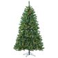 The Gerson Company 7" Montana Pine Artificial Christmas Tree with Warm White LED Lights in Green, , large