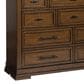 Ashley Taffenbrook 10-Drawer Dresser and Mirror in Medium Brown, , large