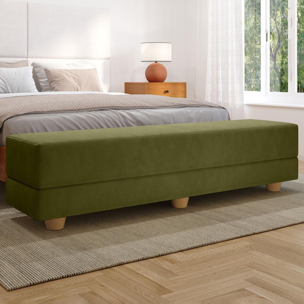 Jaxx Camden Twin Fold-Out Bench in Moss, , large