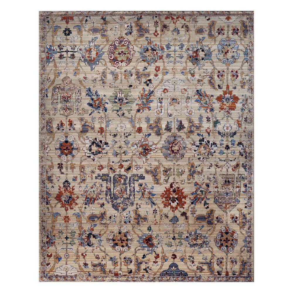 Nourison Timeless TML12 5'6" x 8' Taupe Area Rug, , large