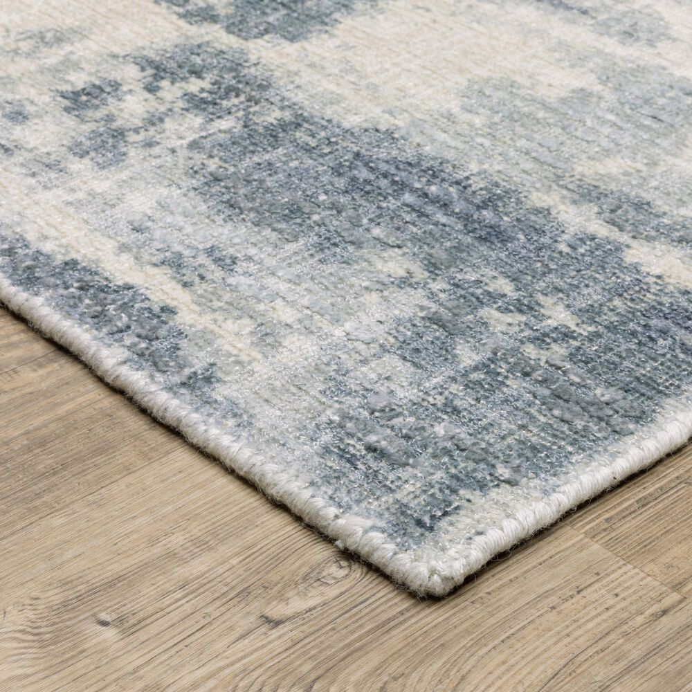 Oriental Weavers Clarke CLA07 Blue and Ivory 6&#39; x 9&#39;Area Rug, , large