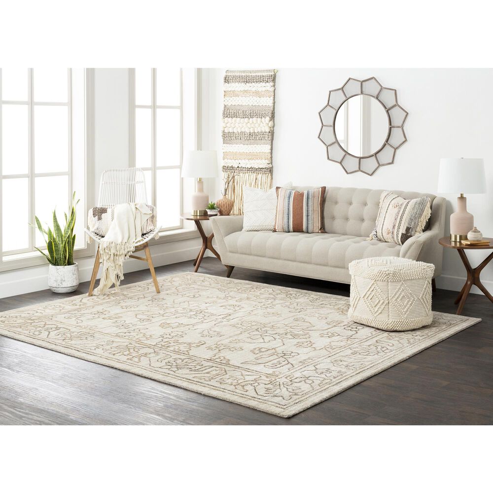 Surya Hightower 10&#39; x 14&#39; Light Gray, Medium Brown and Charcoal Area Rug, , large