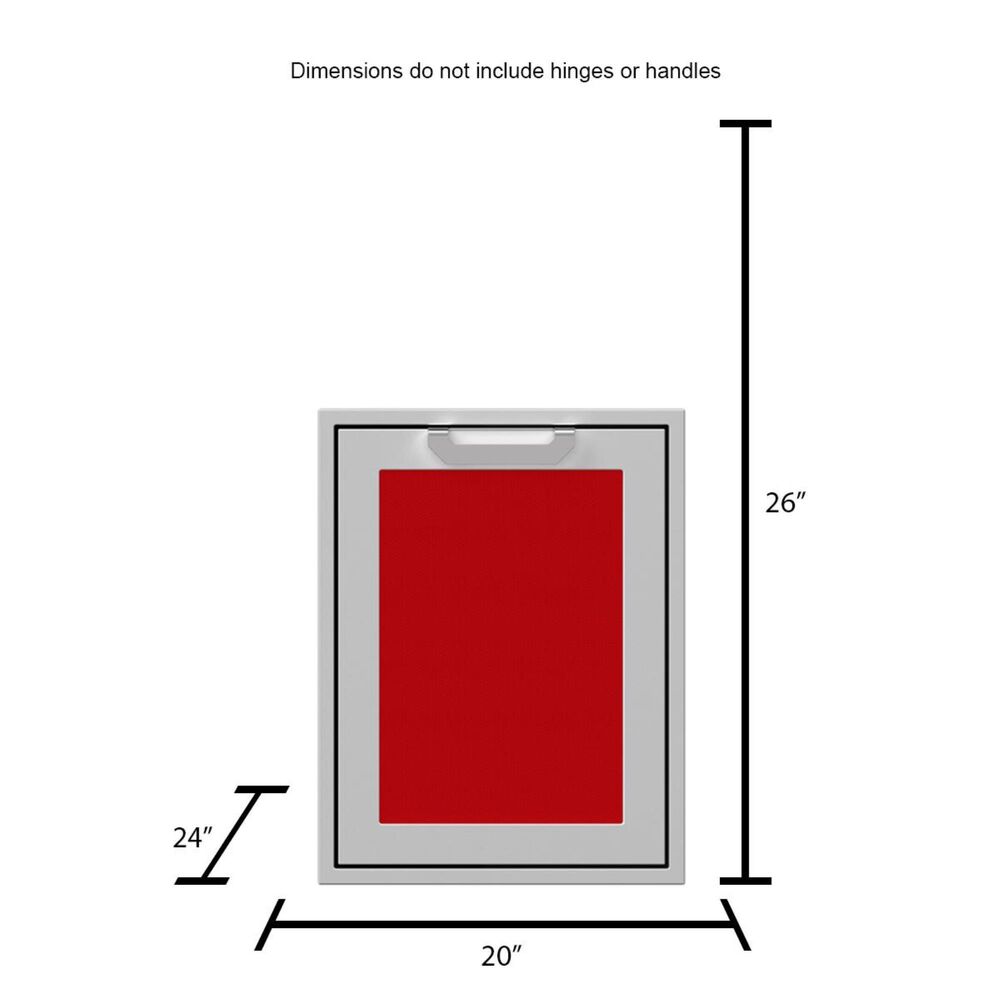 Hestan 20" Trash and Recycle Center Storage Drawer with Marquise Accent Panel in Matador, , large