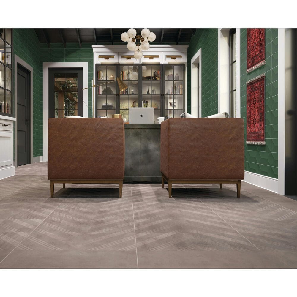 Dal-Tile Mythology Cyclade Wave Crest 4&quot; x 12&quot; Ceramic Tile, , large