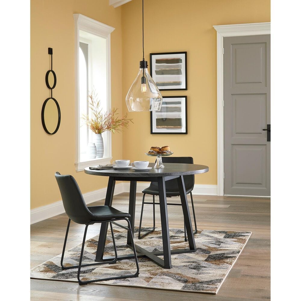 Ashley Centiar Dining Side Chair in Black &#40;Set of 2&#41;, , large