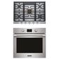 Frigidaire Professional Professional 2-Piece Kitchen Package with 30" Single Wall Oven and 30" Gas Cooktop in Stainless Steel, , large