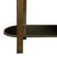 Flair Industries Oval Console Table in Black and Gold, , large
