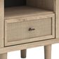 Ashley Cieden Full Bed and Nighstand in Tan, , large