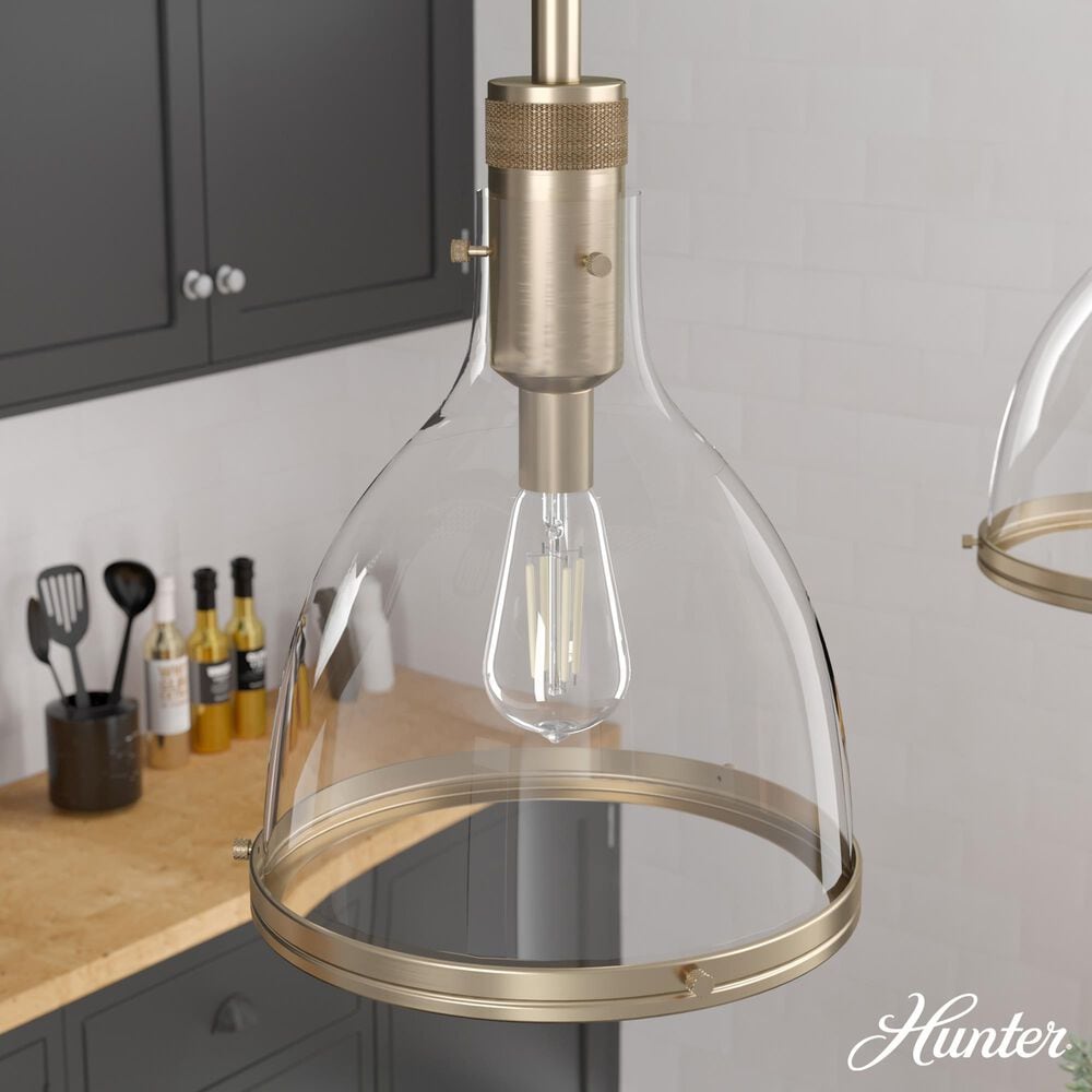 Hunter Van Nuys 13&quot; 1-Light Pendant in Alturas Gold, , large