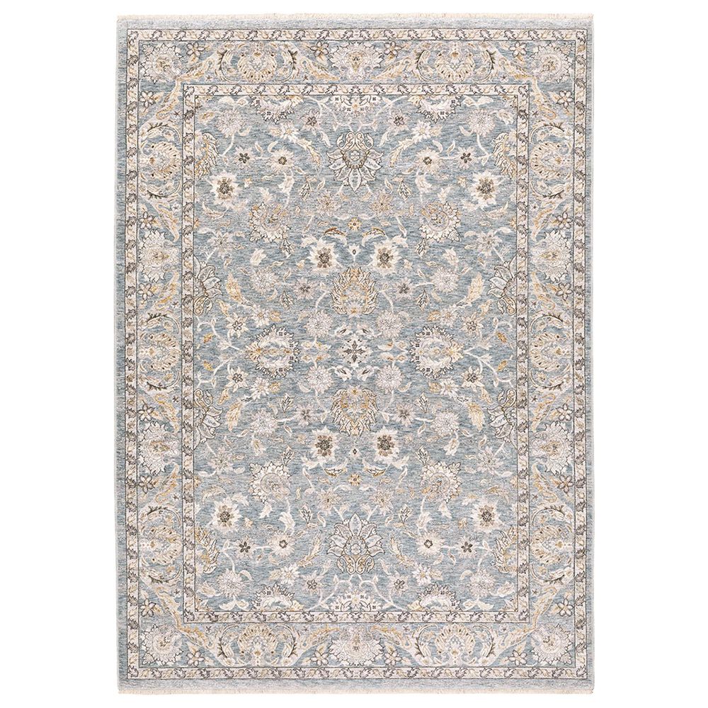 Oriental Weavers Maharaja Nepal 70E 2" x 3" Blue and Ivory Scatter Rug, , large