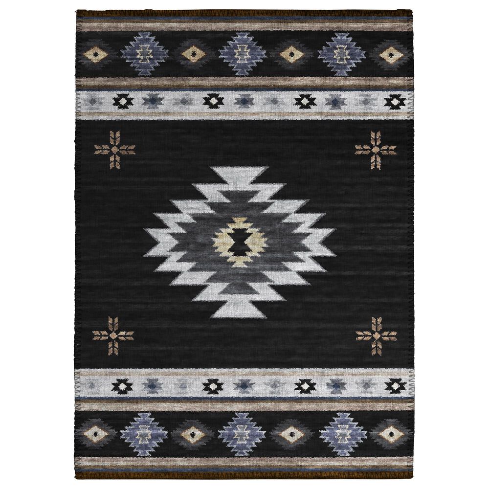 Dalyn Rug Company Phoenix PH4 2"6" x 3"10" Black Indoor/Outdoor Area Rug, , large