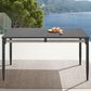 Blue River Zella Outdoor Rectangular Dining Table in Charcoal and Light Gray - Table Only, , large