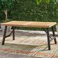 Hearth and Haven Bettina Outdoor Dining Table in Natural and Grey - Table Only, , large