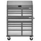 Gladiator 41" 15-Drawer Mobile Tool Chest Combo in Hammered Granite, , large