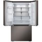 LG 26 cu. Ft 3 Door French Door, Counter Depth with Ice and Water In Printproof Black Stainless Steel, , large
