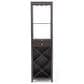 Baxton Studio Austin Wine Tower in Dark Brown, , large
