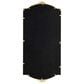 Maple and Jade Metal Floral Embellishments Wall Mirror in Gold, , large