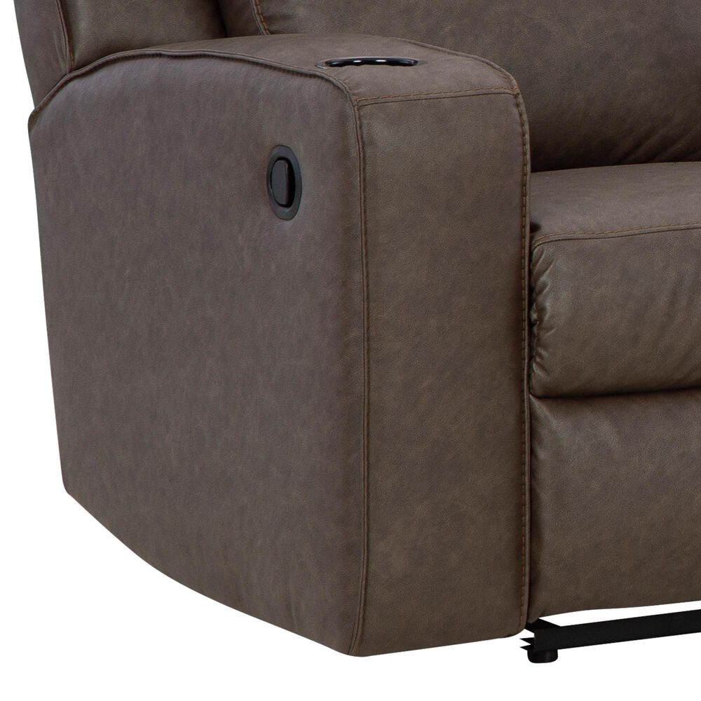 Ashley Lavenhorne Manual Loveseat in Granite, , large