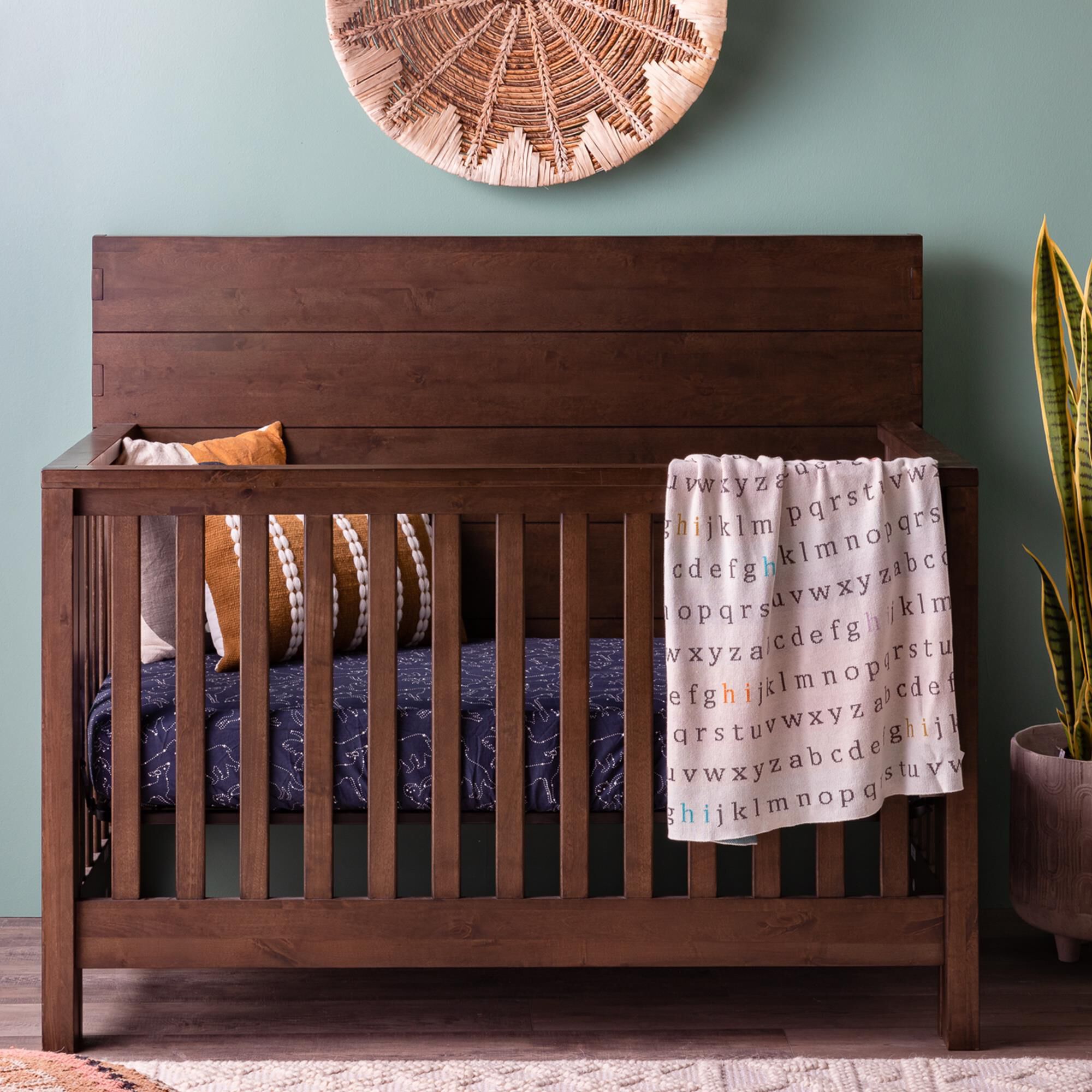 Eastern Shore Dovetail Convertible Crib in Graphite Nebraska Furniture Mart