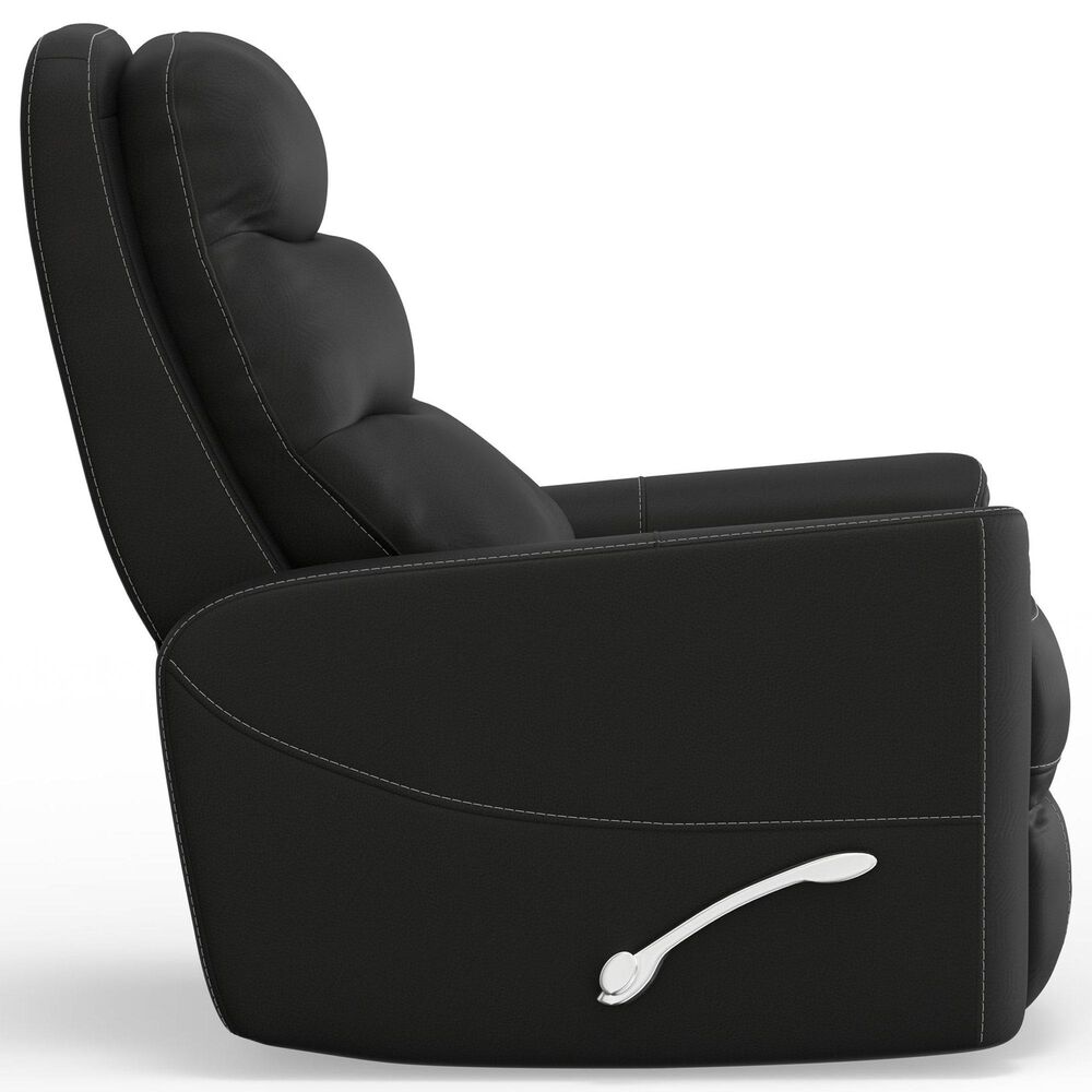 Simeon Collection Hercules Manual Swivel Glider Recliner in Black, , large