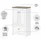 Bush Fairview 3-Piece Office Desk and File Cabinet Set in Shiplap Gray and Pure White, , large