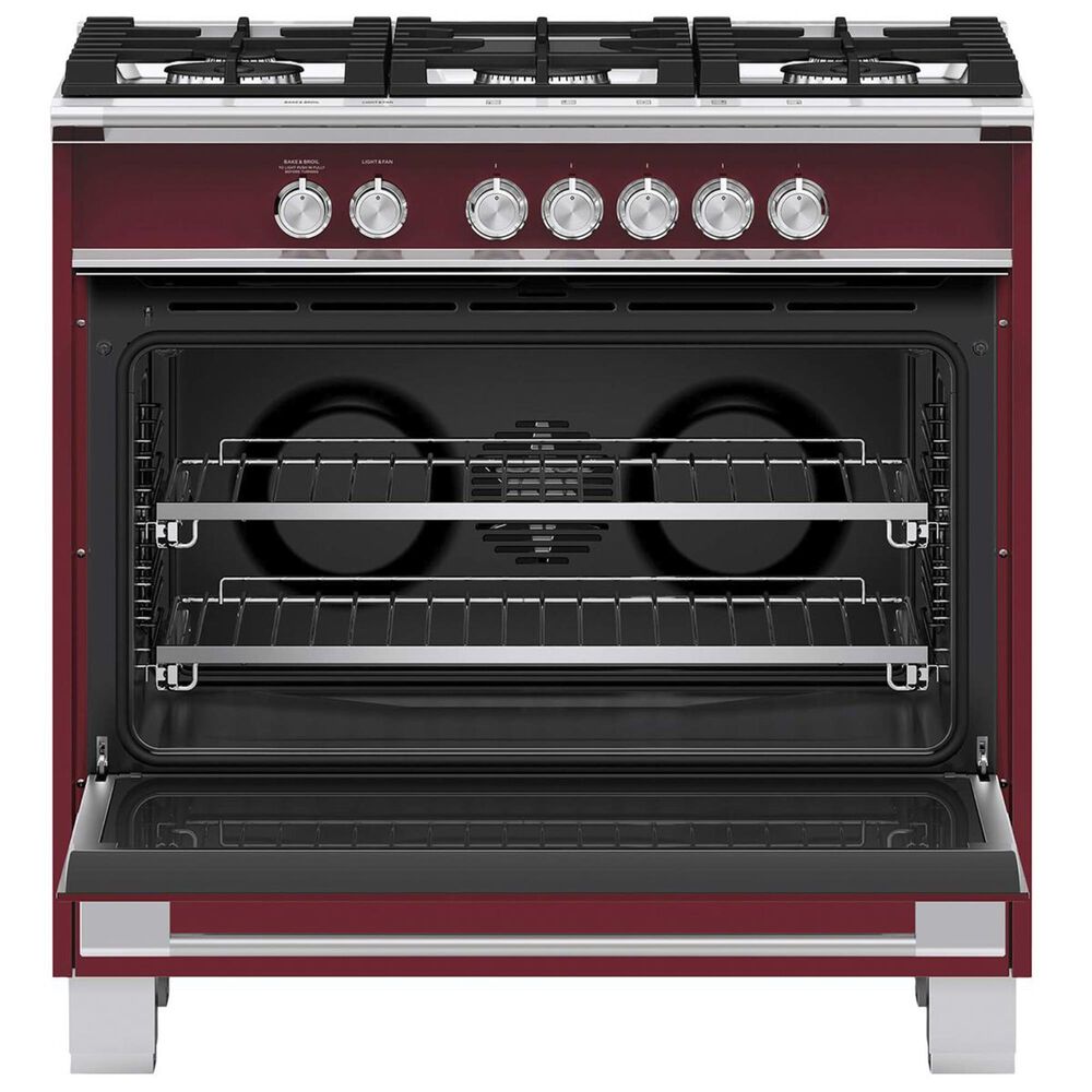 Fisher &amp; Paykel 36&quot; Freestanding Classic Dual Fuel Ranges in Red, , large