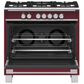 Fisher & Paykel 36" Freestanding Classic Dual Fuel Ranges in Red, , large