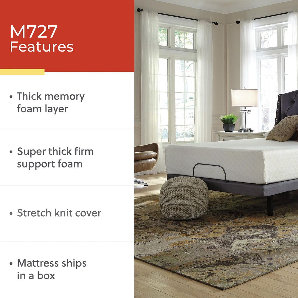 Ashley Chime 12" Memory Foam Ultra Plush Queen Mattress, , large