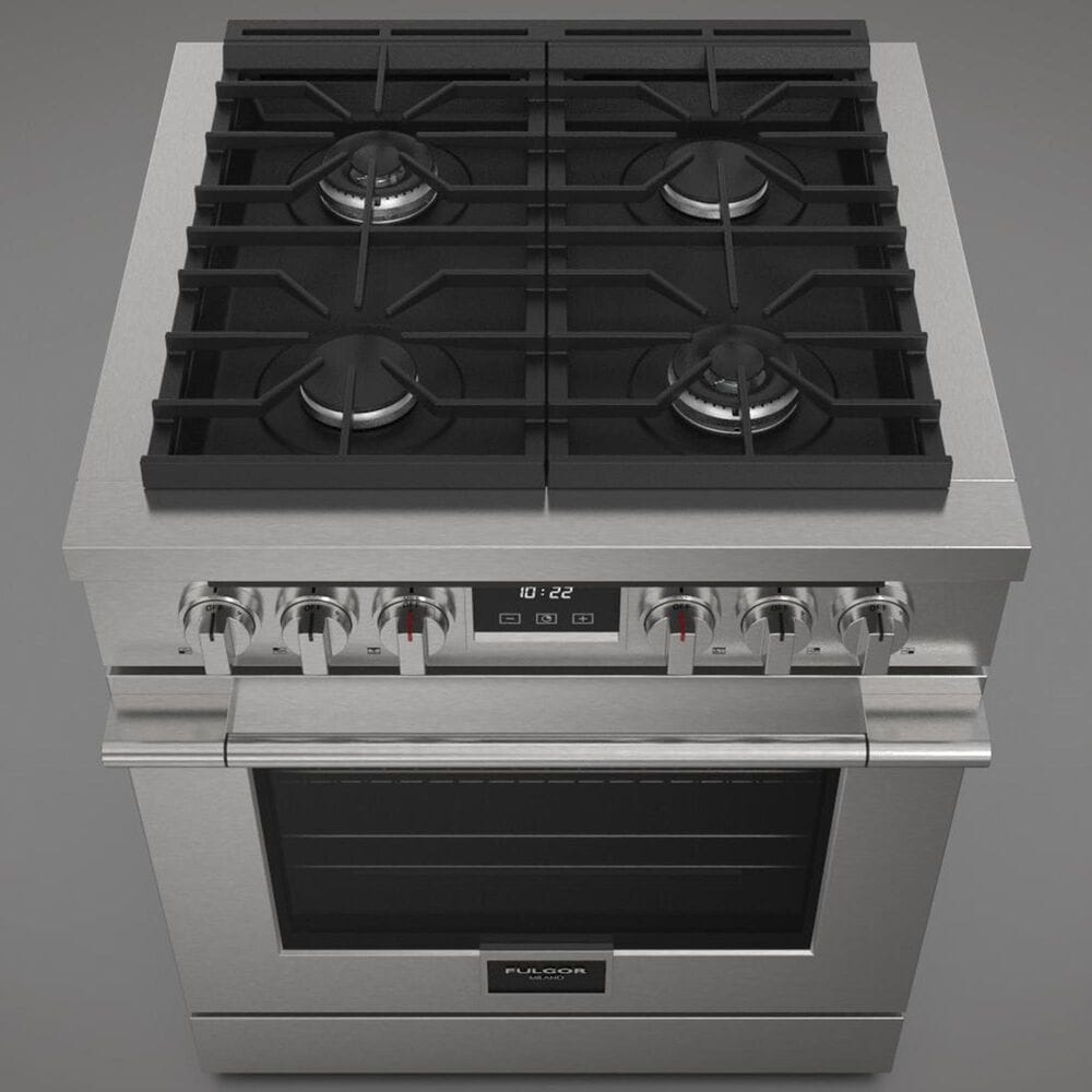 Fulgor Milano Accento 4.4 Cu. Ft. 30&quot; Professional All Gas Range in Stainless Steel, , large