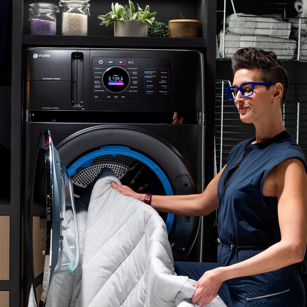 GE Profile 4.8 Cu. Ft. Ultra Fast Combo Washer/Dryer with Heat Pump In Slate, , large