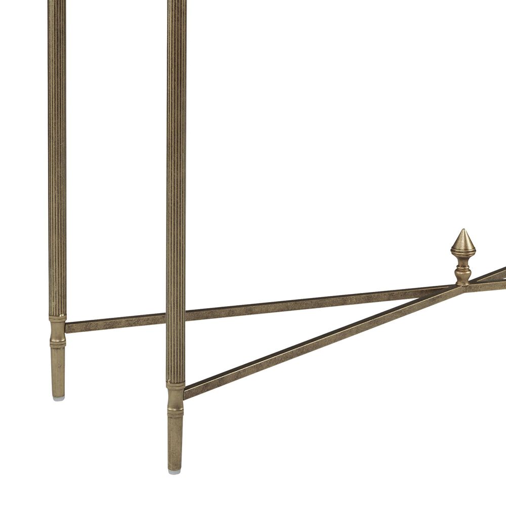 Ashley Cloverty Sofa Table in Aged Gold and Clear, , large