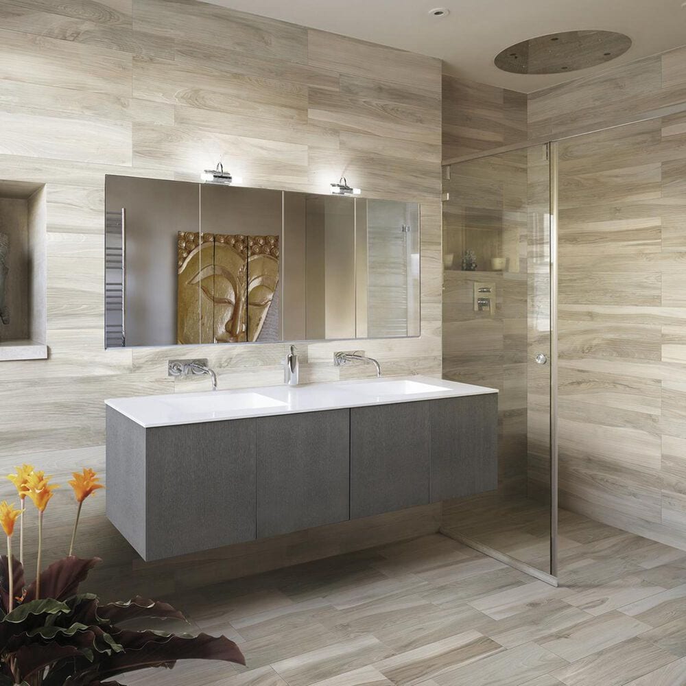Arizona Tile Savannah Cream 8" x 40" Porcelain Tile, , large